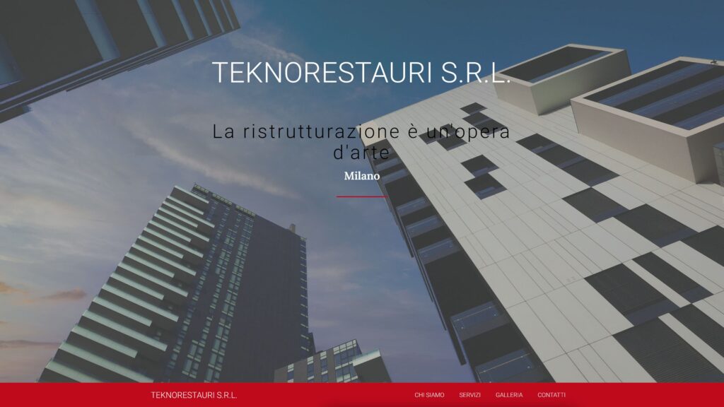 teknorestauri.com è un sito realizzato da Rational Scale Web Agency